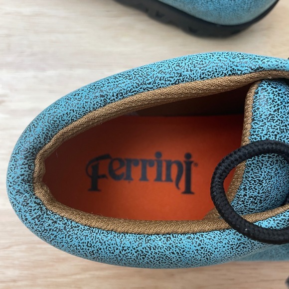 Ferrini Rogue Blue Leather Upper Lace Up Ankle Chukka Boots Womens Size 7.5 NWOT - Picture 7 of 9